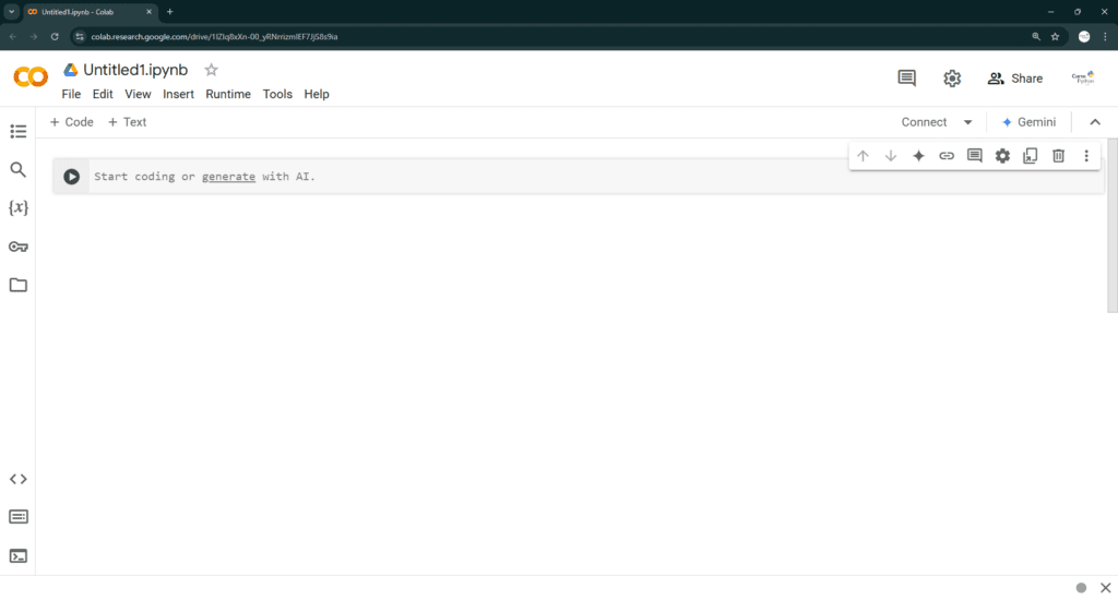 Screenshot - Cuaderno (Notebook) - Google Colab 